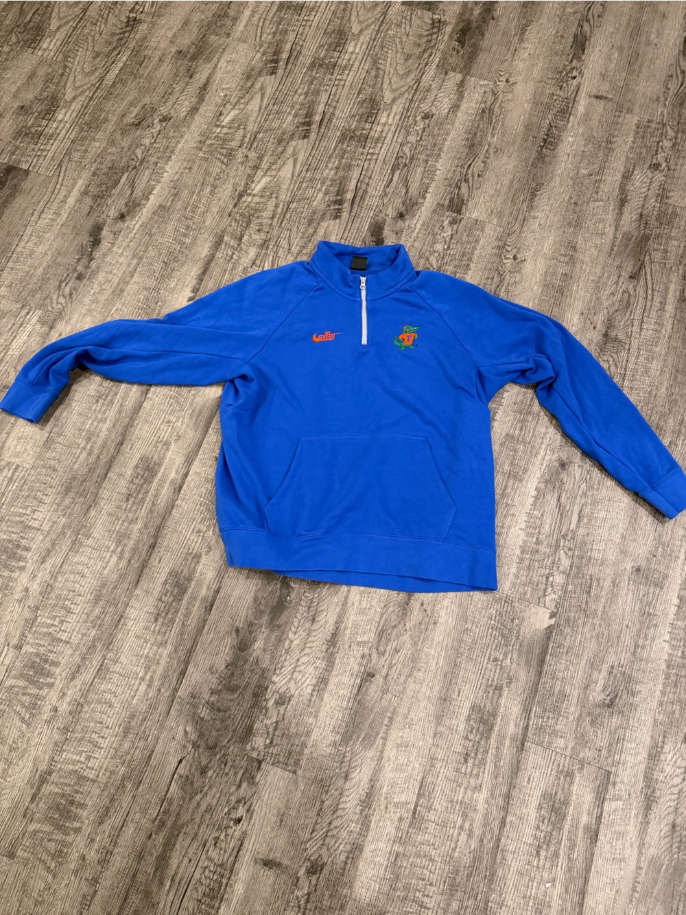 Nike Royal Blue Quarter-Zip Pullover Coverup